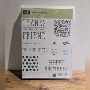 Stampin’ Up! Window Shopping Clear-Mount Stamp Set